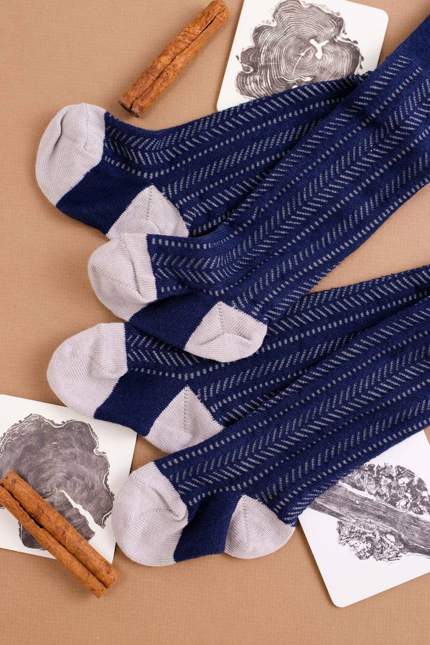 Axis Tights - Navy by Shop Olivia J - FINAL SALE - Image 3
