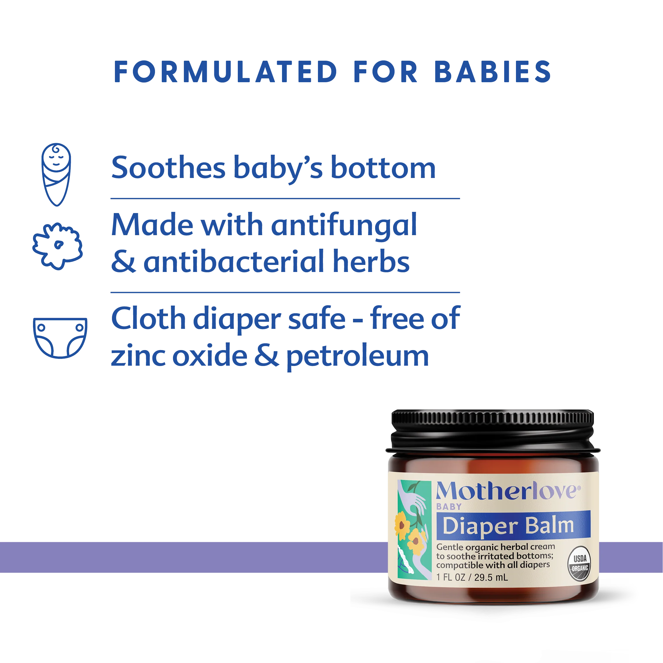 Diaper Balm 1 oz by Motherlove - Image 3