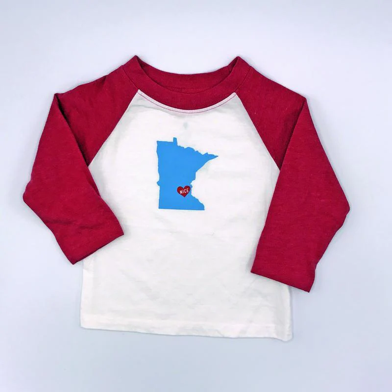 Cotton Raglan Tee - Minnesota Nice by Sweetpea + Co - Image 5