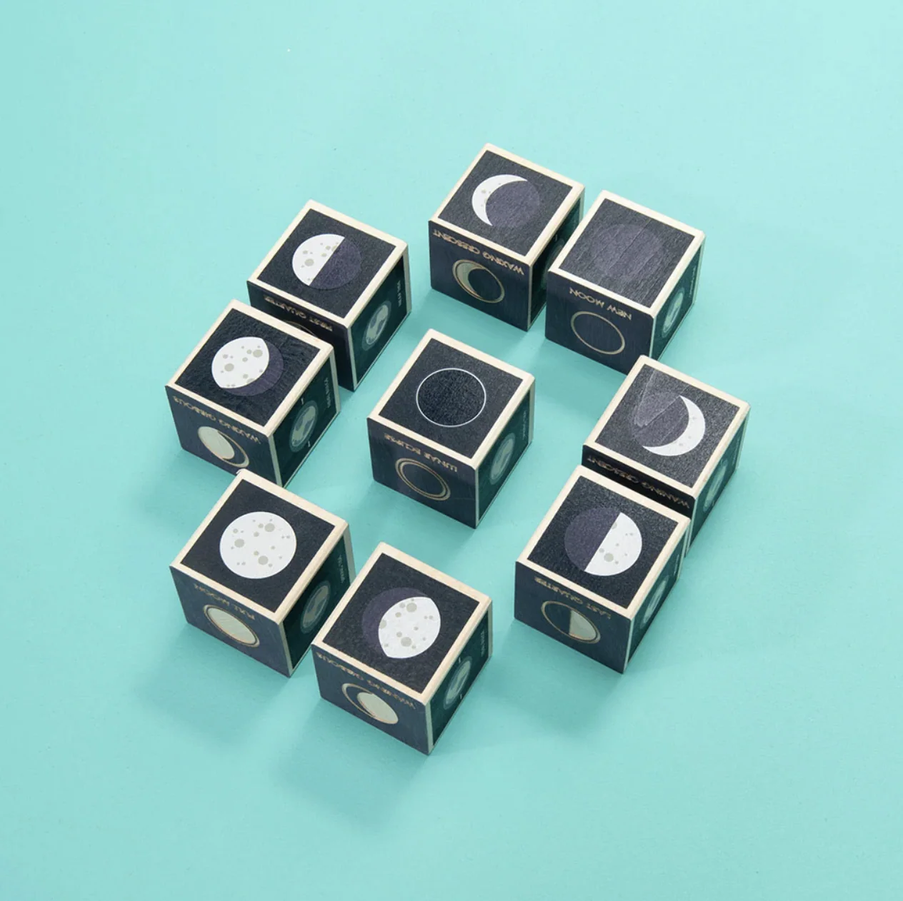 Moon Phase Wooden Blocks by Uncle Goose - Image 4