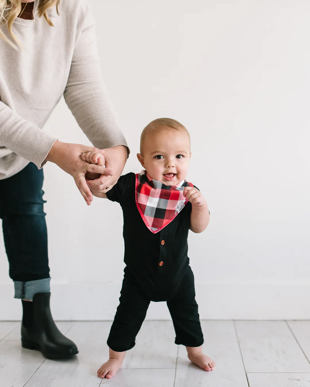 Single Bandana Bib - Lumberjack by Copper Pearl - Image 3