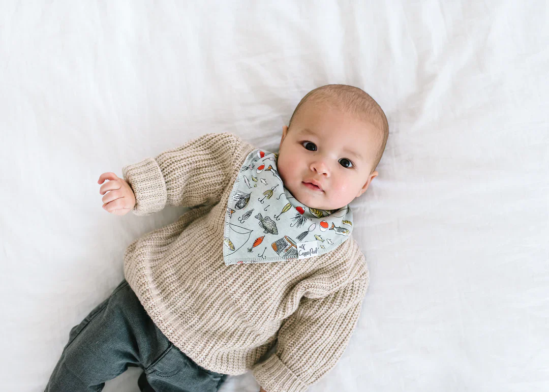 Single Bandana Bib - Lumberjack by Copper Pearl - Image 4