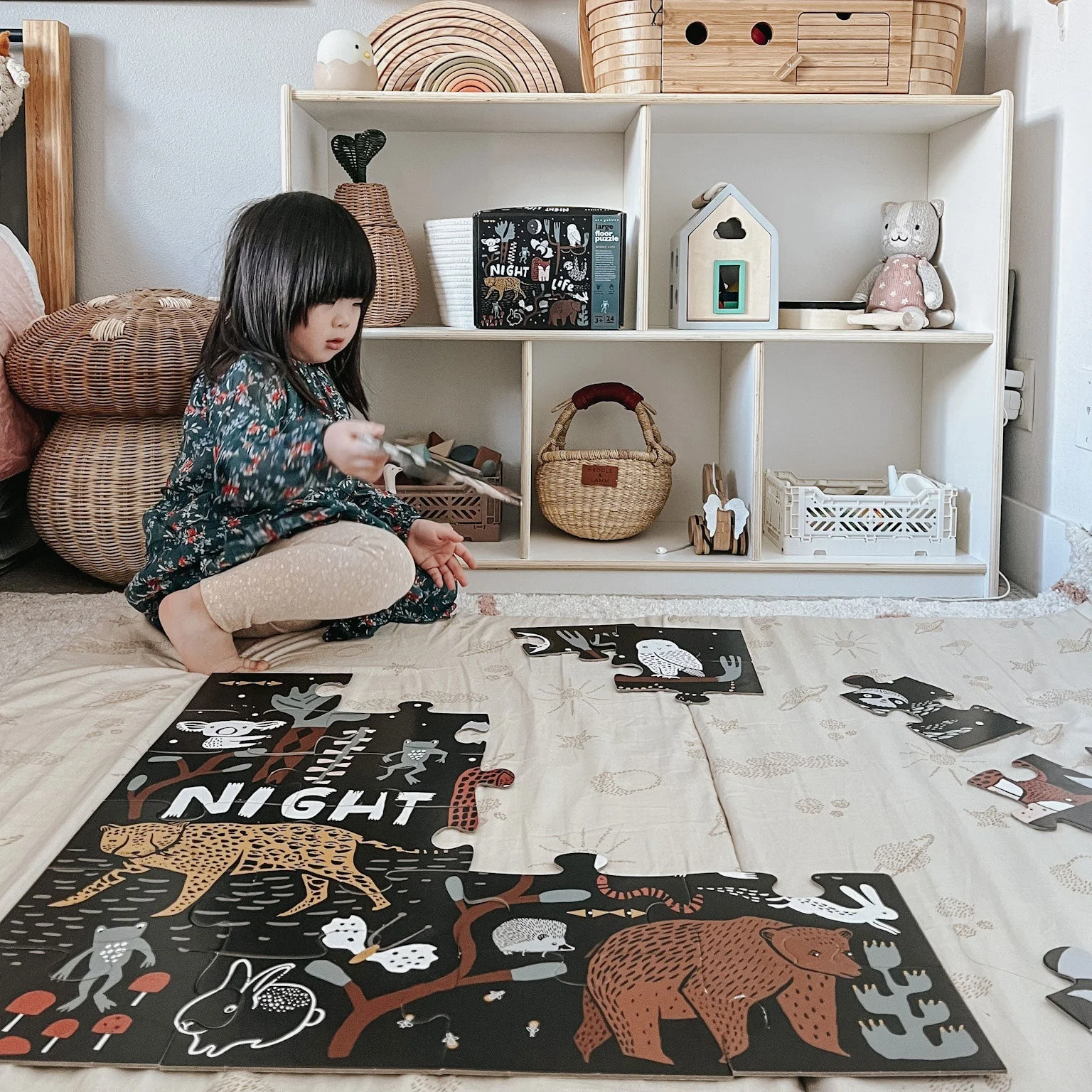 Night Life Floor Puzzle by Wee Gallery - Image 5