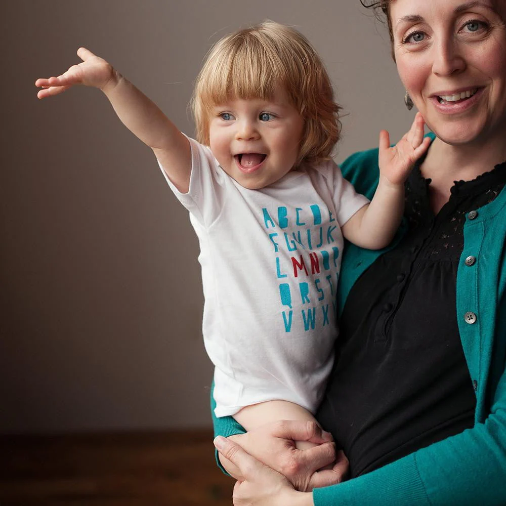 Cotton Bodysuit - MN Alphabet by Sweetpea + Co - Image 3