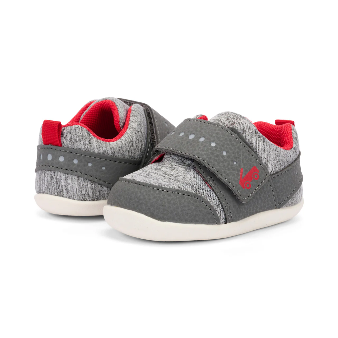 Ryder First Walker Shoe - Gray Jersey by See Kai Run - Image 6