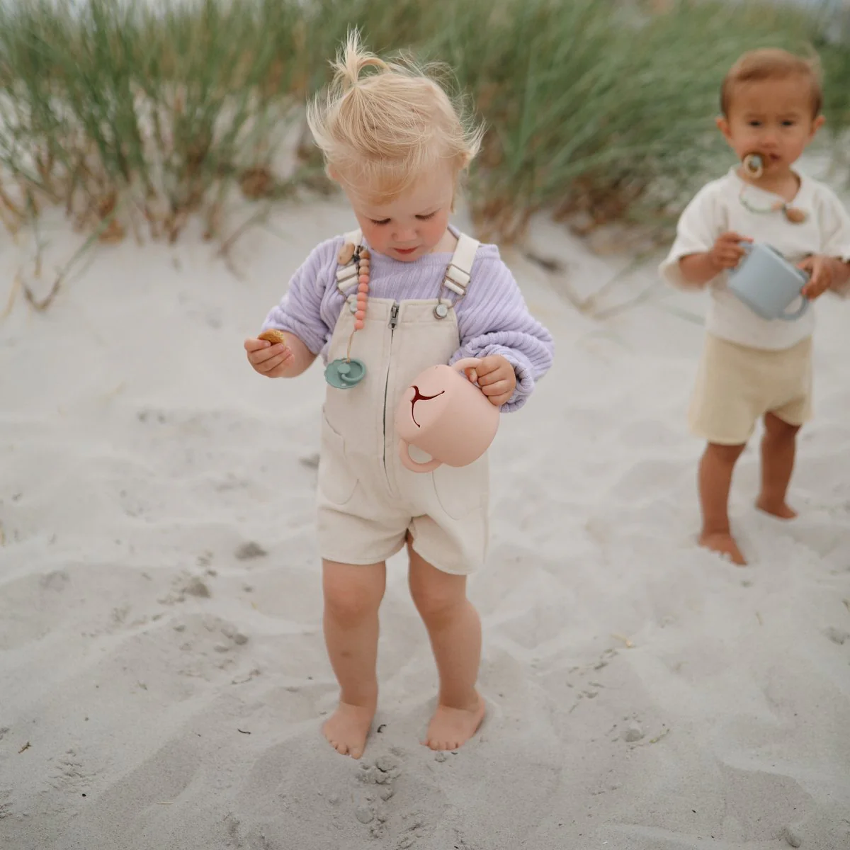 Silicone Snack Cup - Blush by Mushie & Co - Image 3